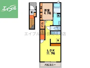 メゾン・カレⅡ【2階】の間取り