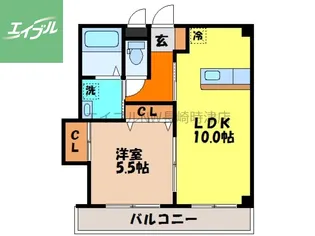 長崎県長崎市滑石2丁目【アパート】の間取り