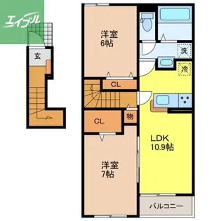 ブリーズ【2階】の間取り