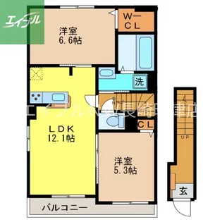 ファイン ブライト【2階】の間取り