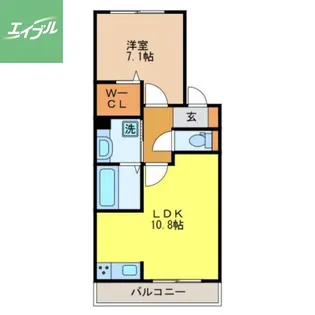 ベル フェリシア【102号室】の間取り