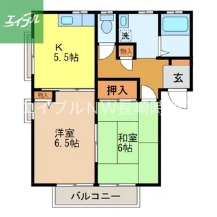 ディアスD棟【201号室】の間取り