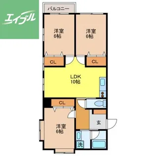 シャル夢館高尾【301号室】の間取り