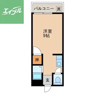 シャトー大手【216号室】の間取り