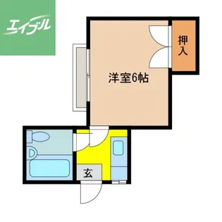 コーポラス・アオイ【206号室】の間取り