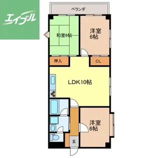 シャル夢館高尾【302号室】の間取り