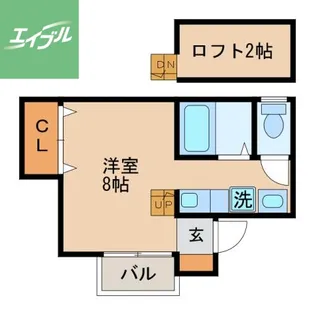 F・西北【201号室】の間取り
