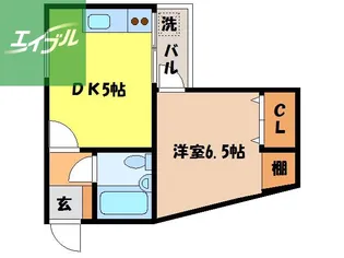 三愛ビル1【504号室】の間取り