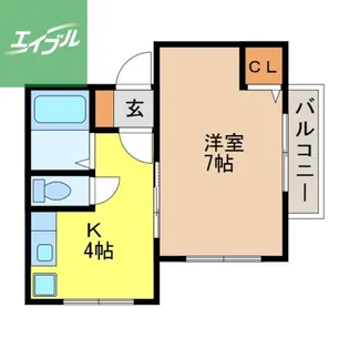 カリーナトレピアニ【201号室】の間取り
