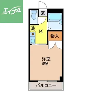 Tableau de KUSUMI【402号室】の間取り