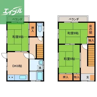長崎県長崎市岩屋町【一戸建】の間取り