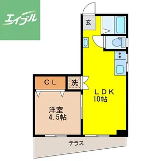 コーポヤマダ【103号室】の間取り
