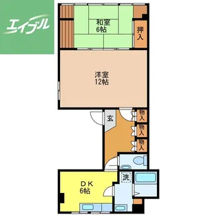 八木ビル【501号室】の間取り