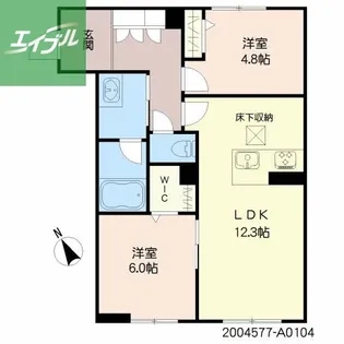 シャーメゾンピースベル【1階】の間取り