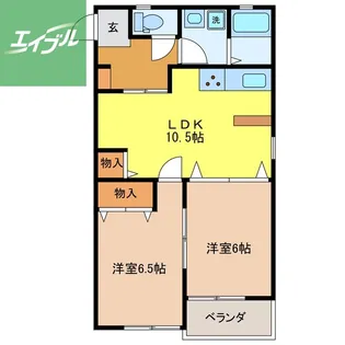 リーブル泉【2階】の間取り
