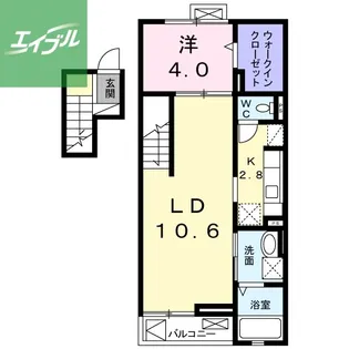 アルカンシェル【4階】の間取り