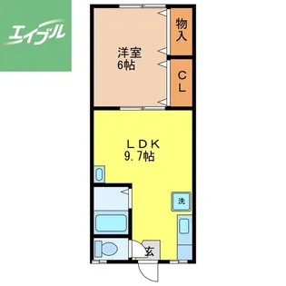 コーポ・レピュート高尾【103号室】の間取り