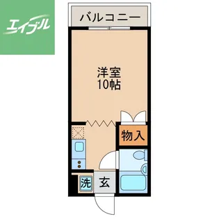 フラットワン【403号室】の間取り
