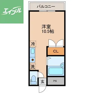 Tableau de KUSUMI【102号室】の間取り