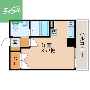 第一ハタビル L・FLORE【606号室】の間取り