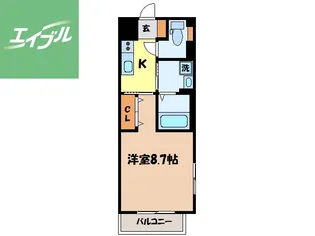 F・Gracia【2階】の間取り