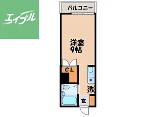 フリーダム大手【302号室】の間取り