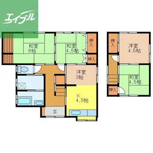 長崎県長崎市三原2丁目【一戸建】の間取り