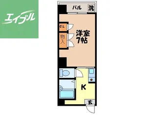 サントピア中園【501号室】の間取り