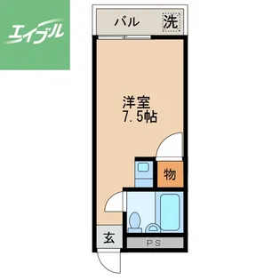 ラウンジSA【103号室】の間取り