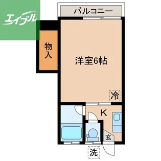デサリータ泉【202号室】の間取り