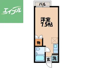 リッツ千歳【2階】の間取り