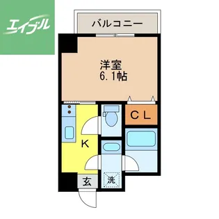フォレスト赤迫【1階】の間取り