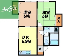 コーポ中野Ⅰ【102号室】の間取り