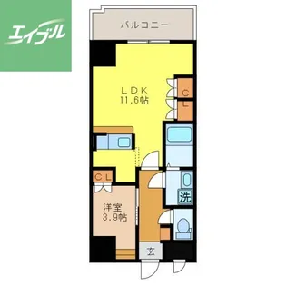 Forest View 泉【5階】の間取り