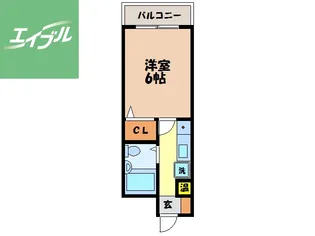 サンロージュ平和町【108号室】の間取り