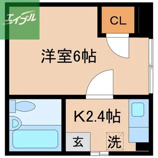 林田ビル【302号室】の間取り