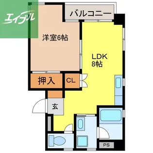 アイビーガーデン【102号室】の間取り