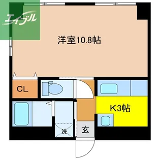 Rコート長崎【302号室】の間取り