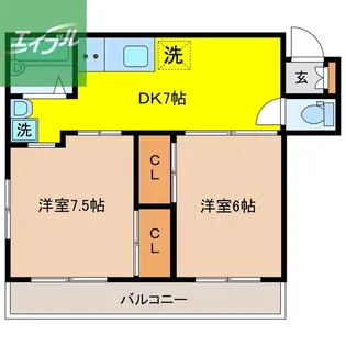 チトセビル【3階】の間取り