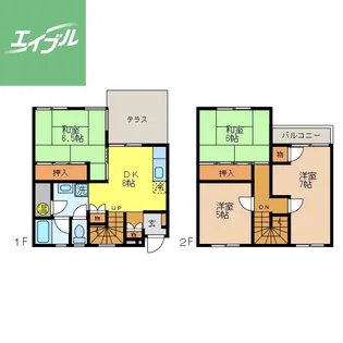 南高石神ハウス【102号室】の間取り