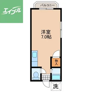 コーポアミーゴ【104号室】の間取り