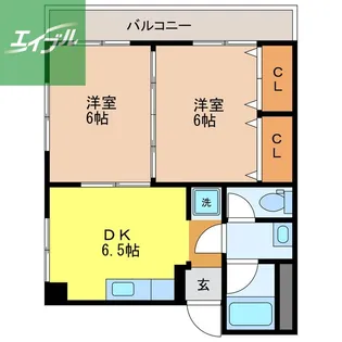 上村ビル【201号室】の間取り