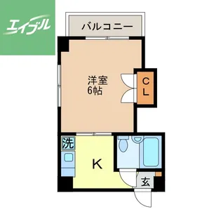 武生ビル【301号室】の間取り