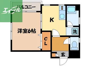 カリーナクアトロピアニ【3階】の間取り