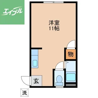 ハイツ大手No.1【104号室】の間取り