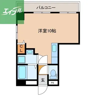 Rコート長崎【2階】の間取り
