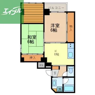 タケムラビル【501号室】の間取り