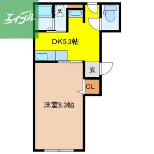 コーポ・平和【101号室】の間取り