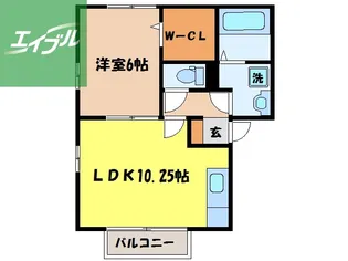 セジュールHANA【2階】の間取り