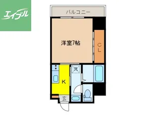 シャムロック城山【2階】の間取り